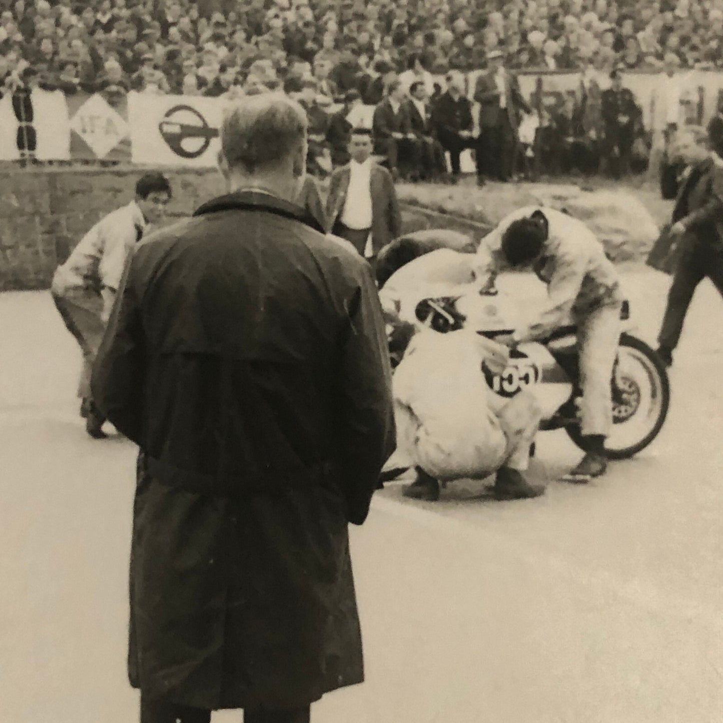 Vintage Motorcycle Racing Photo photograph Snapshot  Germany