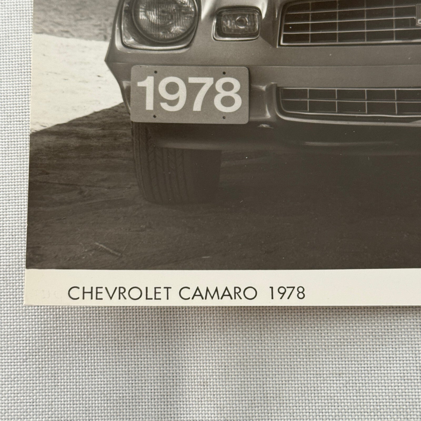 1978 Chevrolet Camaro Factory Press Photo Photograph Vintage