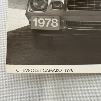 1978 Chevrolet Camaro Factory Press Photo Photograph Vintage