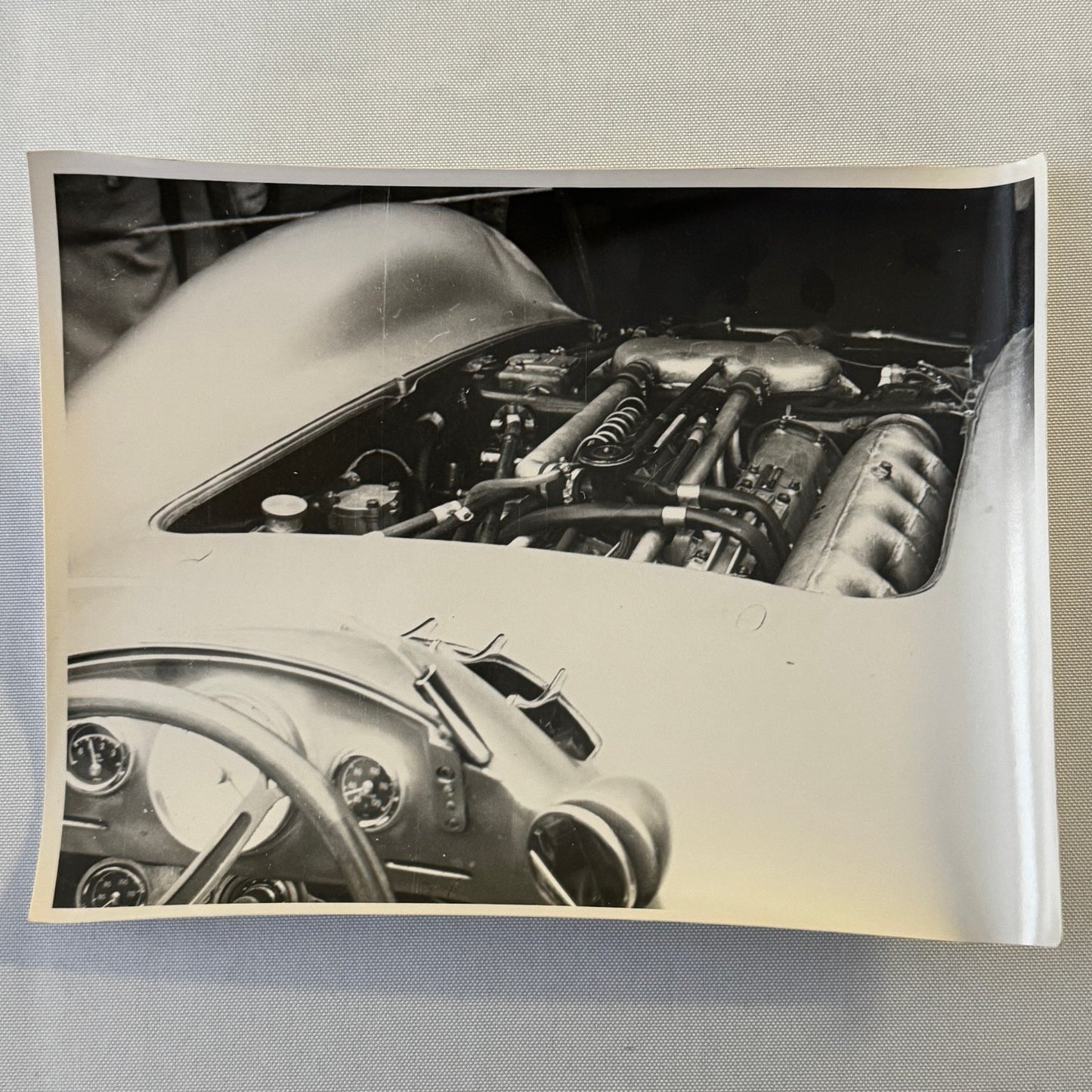Vintage Racing Photo Photograph 1954 British Grand Prix Mercedes Benz W196 Car