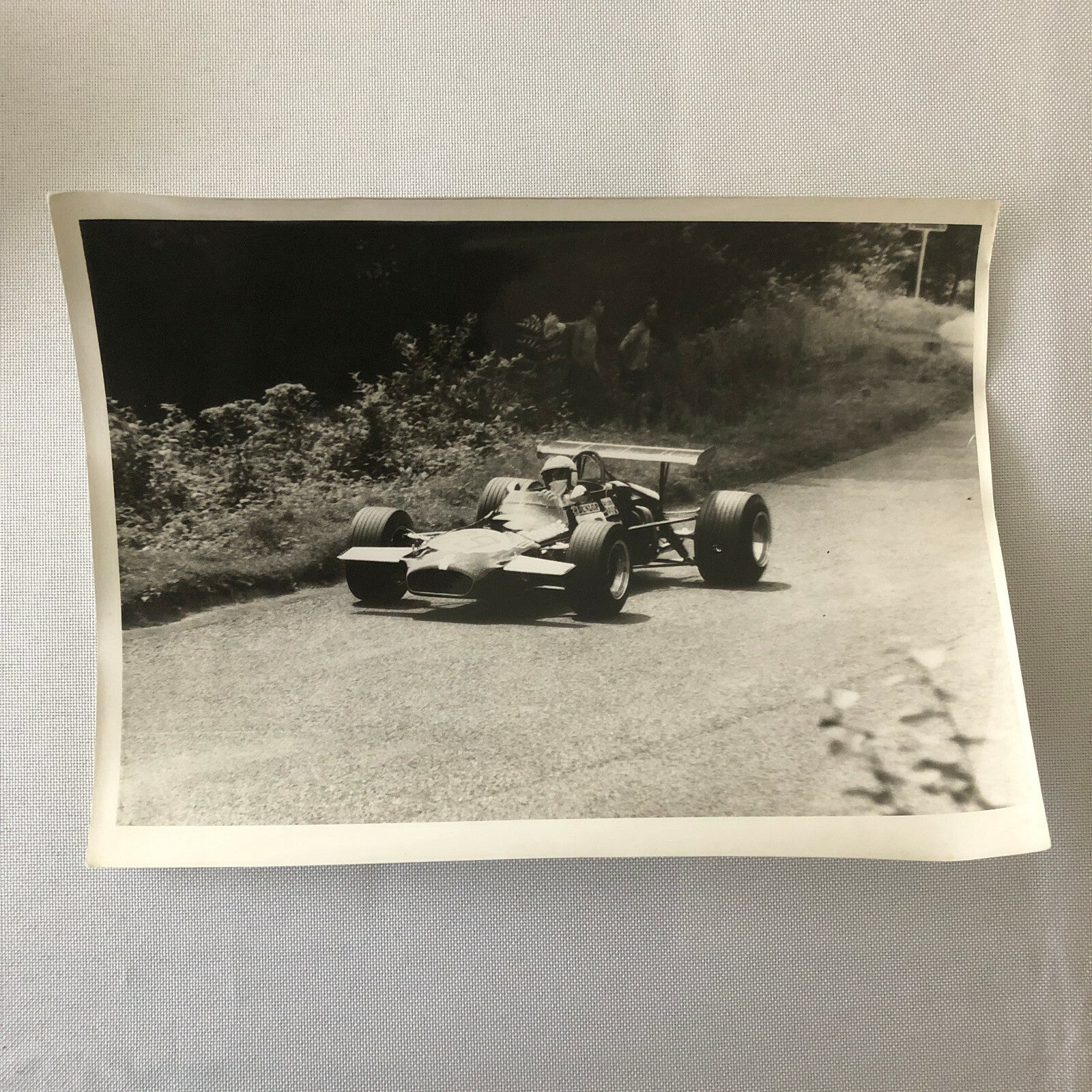 Vintage Racing Car Driver Photo Photograph Print 