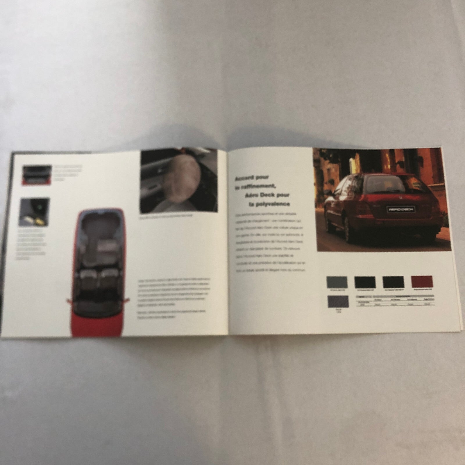 Honda Accord Coupe Aero Deck Wagon Brochure Catalog FRENCH European 1994 1995