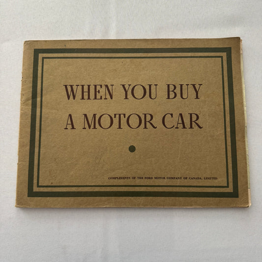 1937 Ford Car Sales Brochure Catalog Vintage CANADIAN V8 Deluxe Convertible +