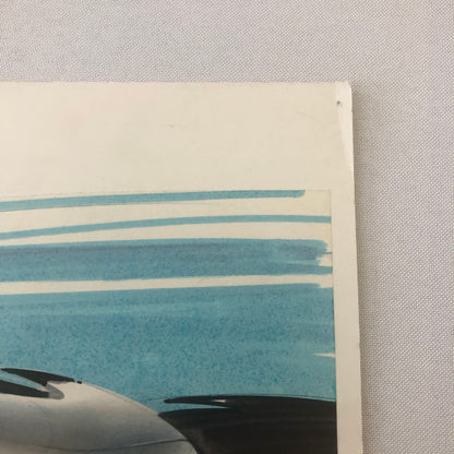 Vintage Concept Car Styling Art Design Illustration Lot of 2x Signed 1984 Ford