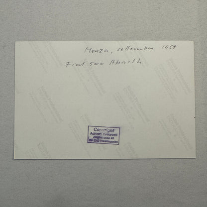 Fiat 500 Abarth Car Monza 1958 Photo Photograph Modern Print