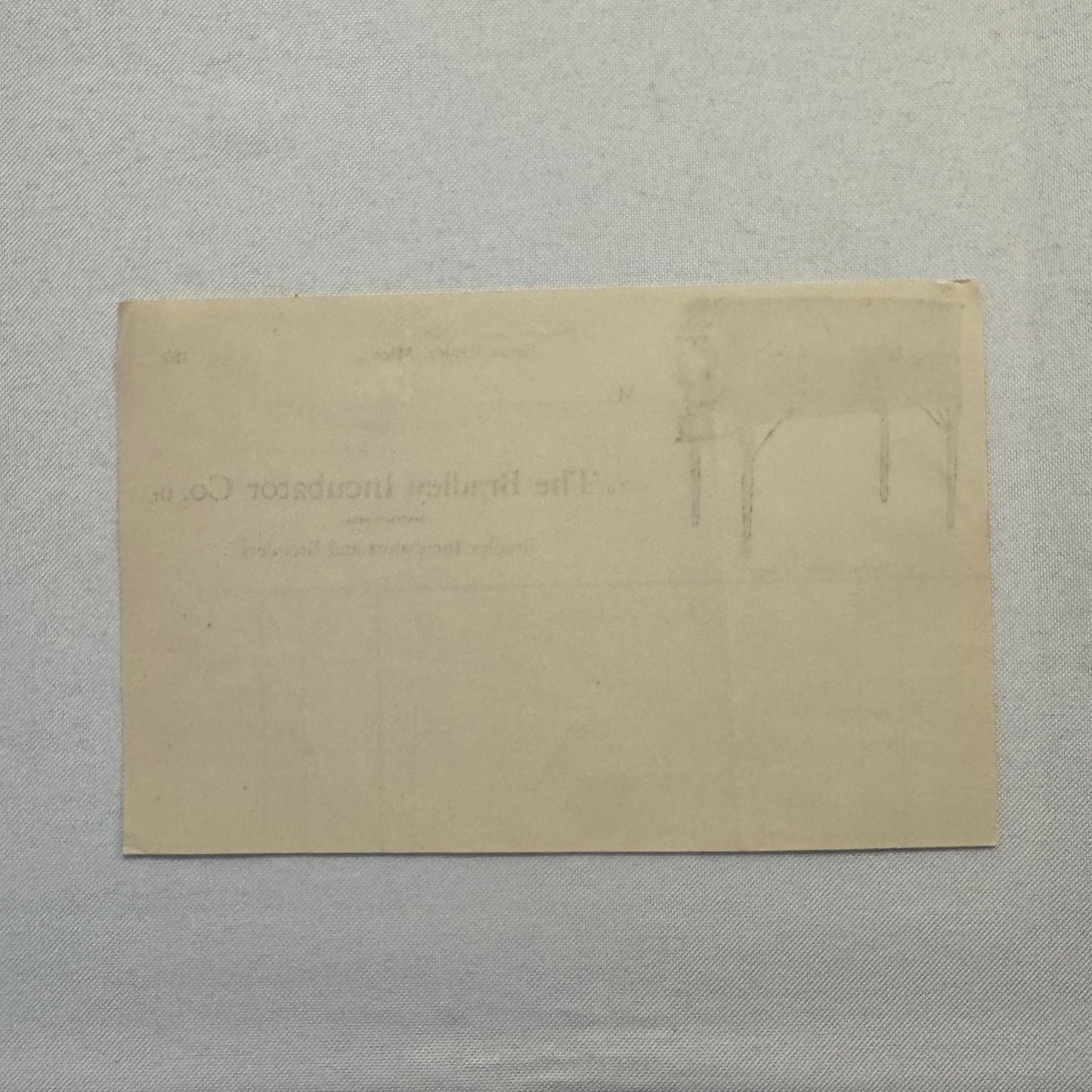 The Bradley Inubator Company Letterhead Invoice Document 1908 Eaton Rapids MI