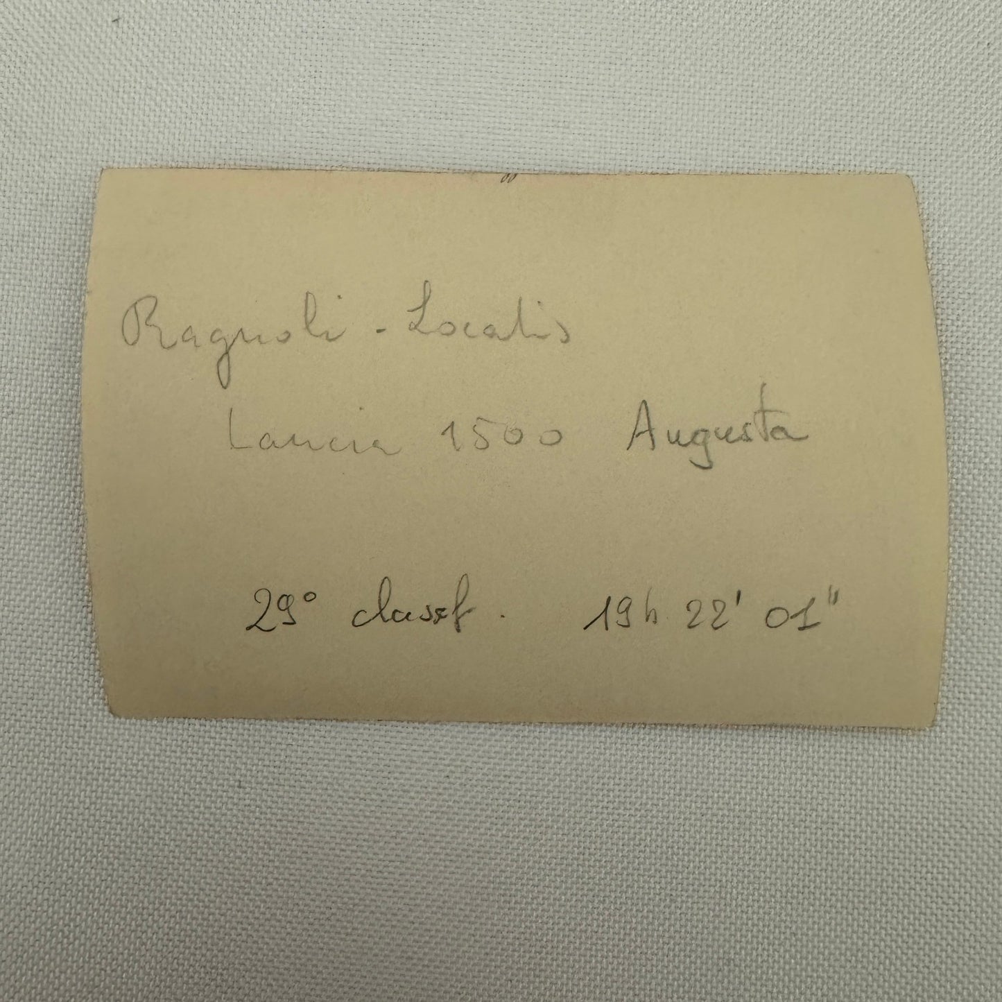 Lancia 1500 Augusta Racing Car Automobile Photo Photograph Print