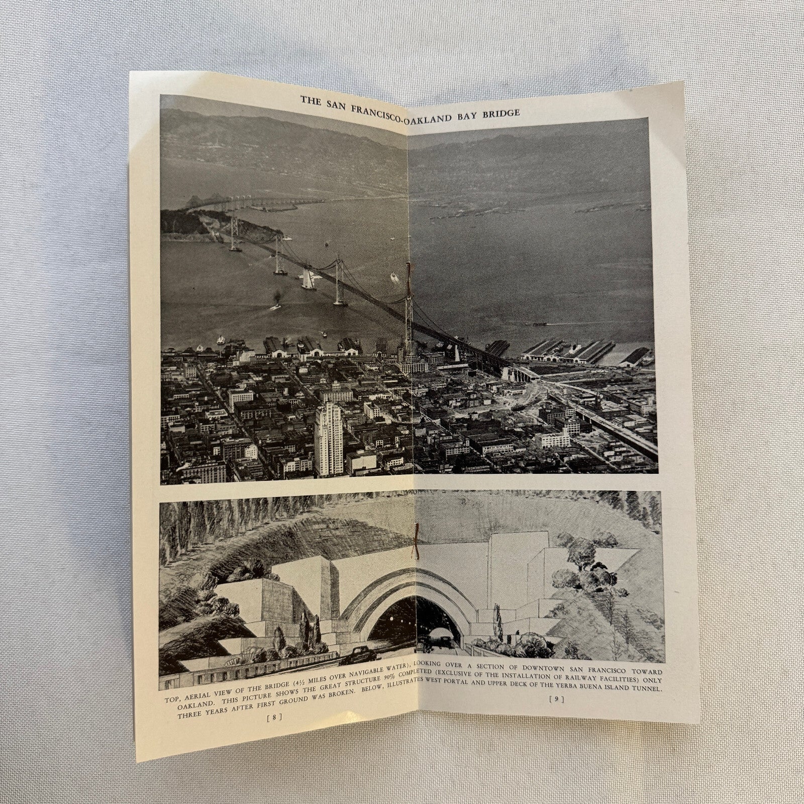 Vintage San Francisco Oakland Bay Bridge Construction Engineering Brochure
