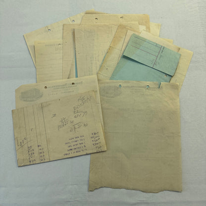 Antique Document Receipt Invoice Lot Farm Equipment Hardware Buggy Furniture 25+