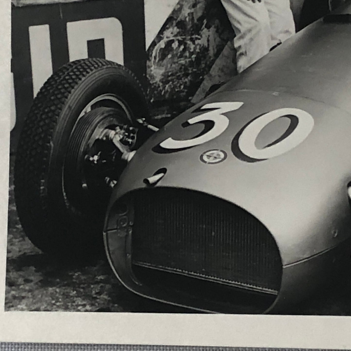 Vintage Racing Photo Photograph BRM Race Car Mailander 1957 ?