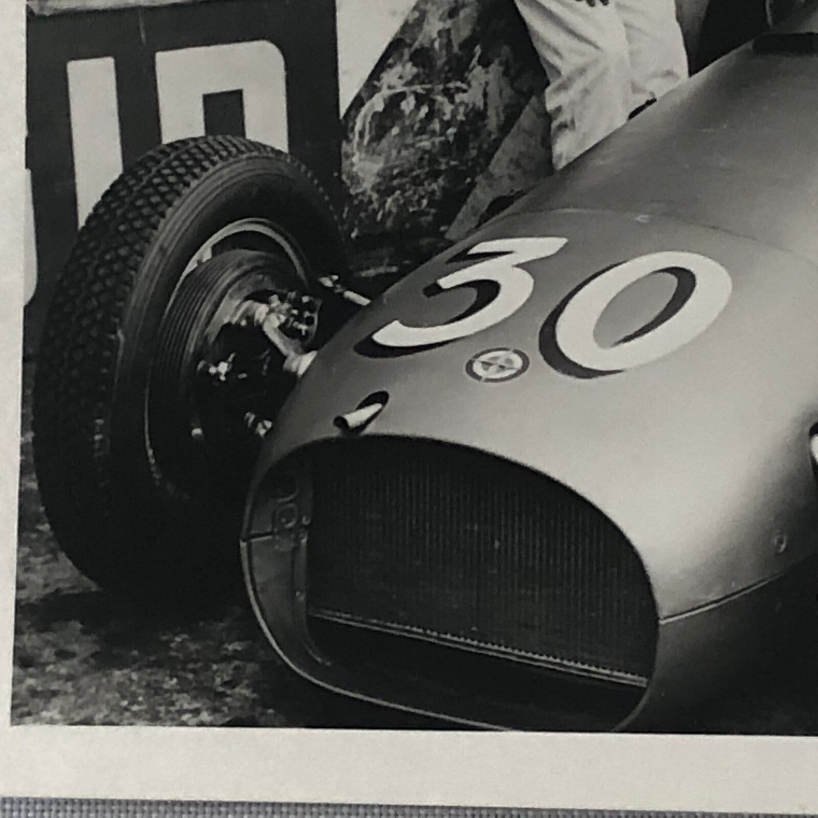 Vintage Racing Photo Photograph BRM Race Car Mailander 1957 ?