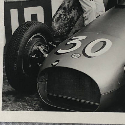Vintage Racing Photo Photograph BRM Race Car Mailander 1957 ?