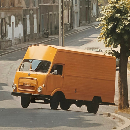 Vintage 1971 Unic OM Van Photo Photograph Image Delivery Truck 