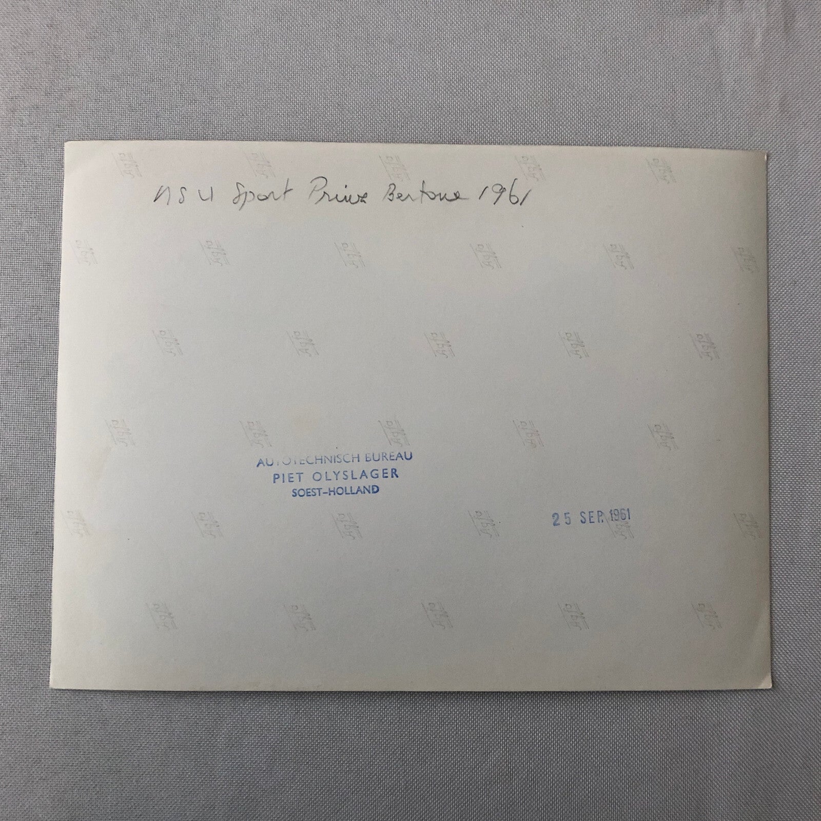 1961 NSU Sport Prinz Bertone Car Automobile Photo Photograph Print