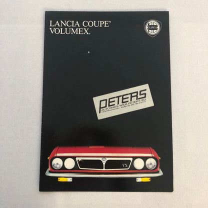 Lancia Beta Coupe Car Sales Brochure Catalog German Text