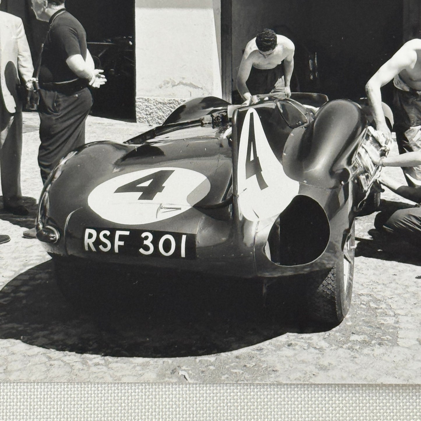 Jaguar D Type 1958 Monza Racing Car Photo Photograph Jack Fairman Modern Print