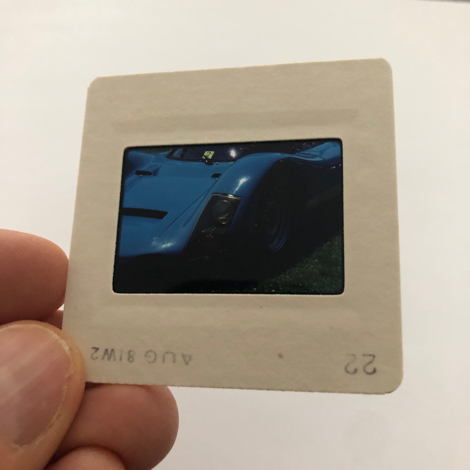 Porsche Car Show 35mm Photo Slide Vintage Racing Car