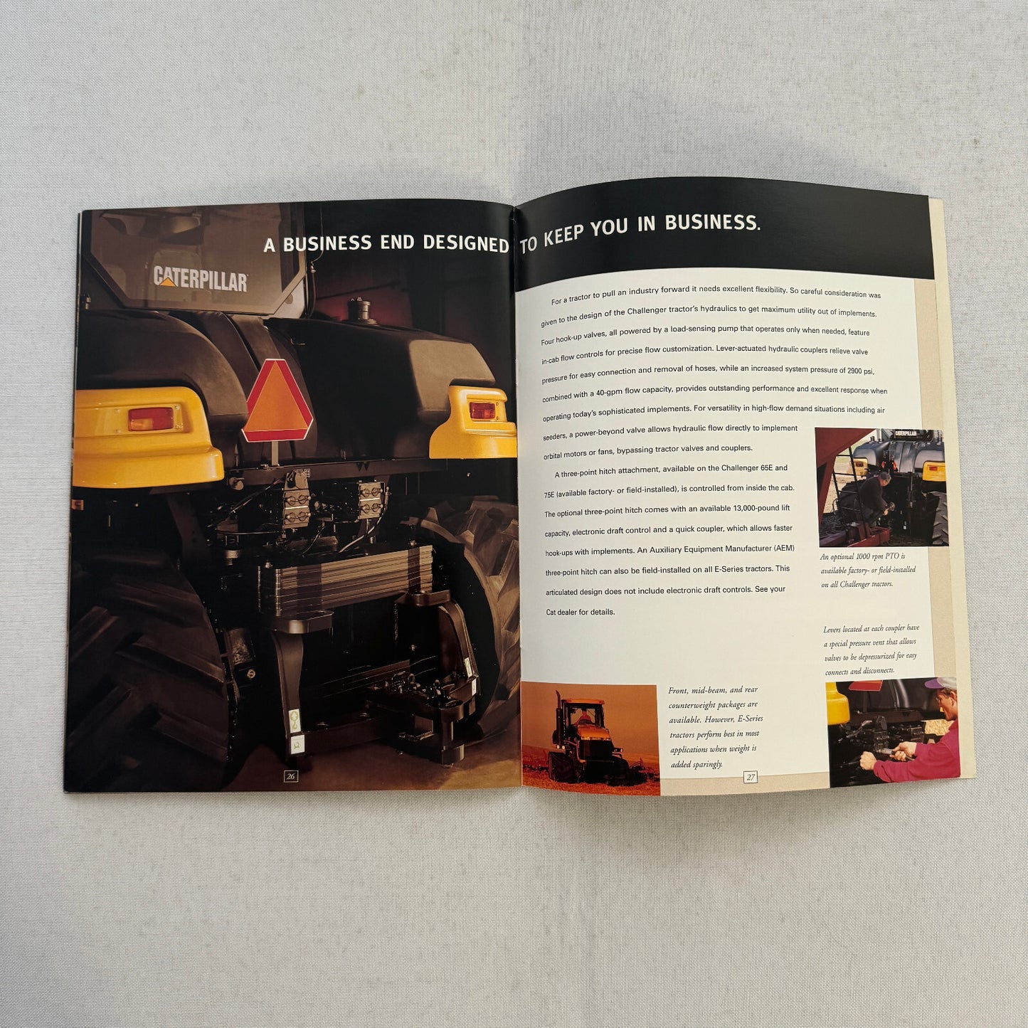 Caterpillar Challenger Tractor Construction Equipment Brochure Catalog 95E 85E +