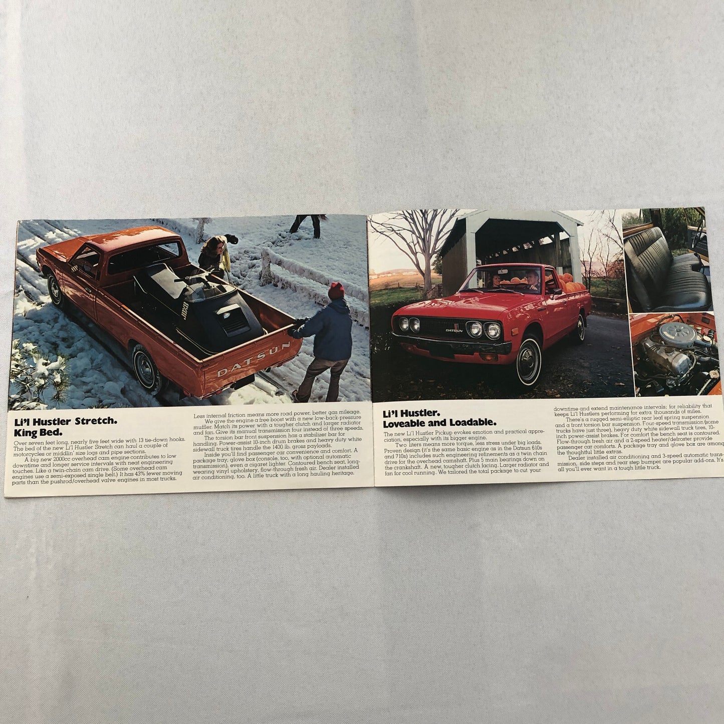 1975 Datsun Car Sales Brochure Catalog 610 710 260-Z 260Z L'il Hustler Pickup