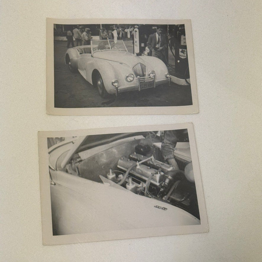 1948 Healey Roadster Car Automobile Photo Photograph Print Vintage Lot 2x