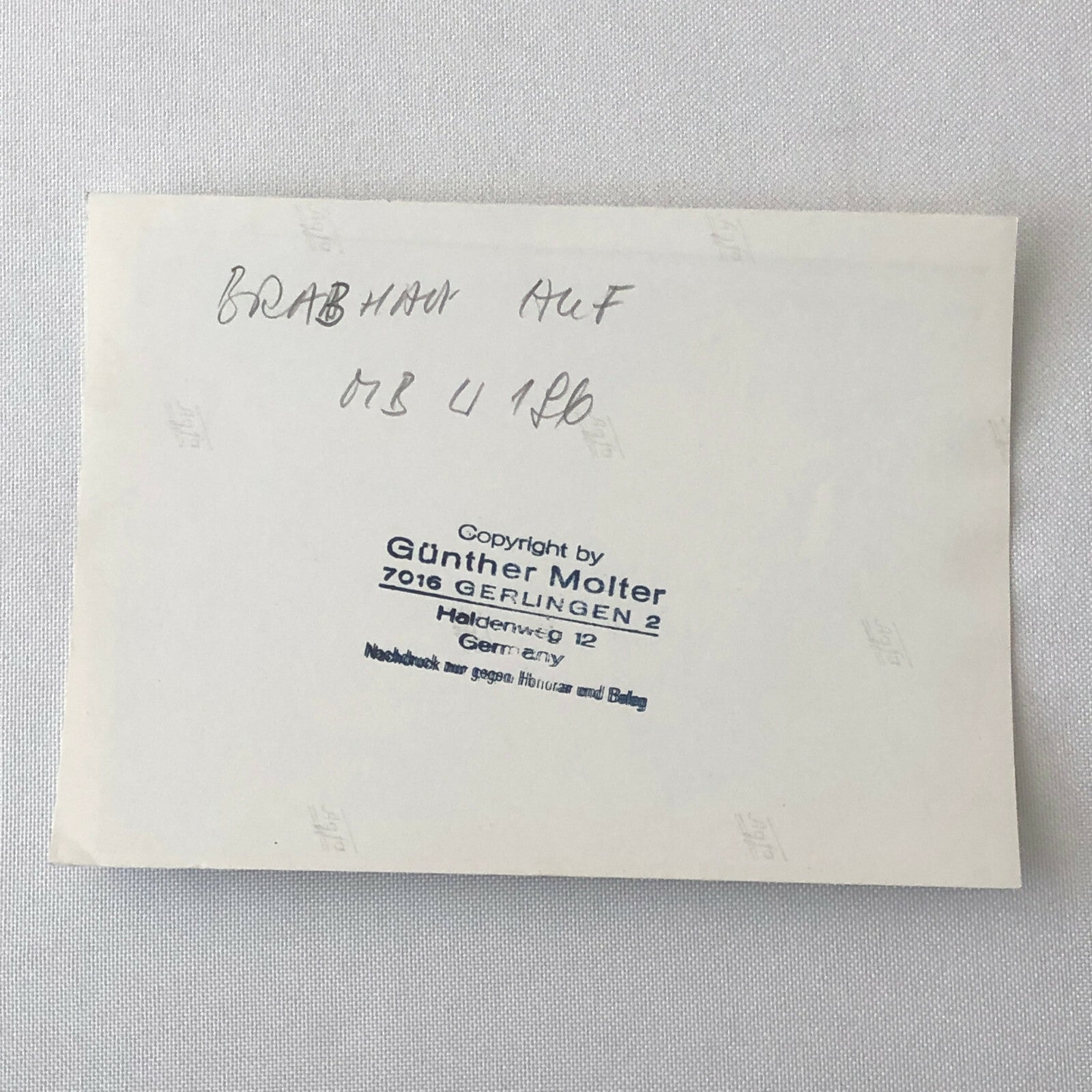 Vintage Racing Photo Photograph Jack Brabham Mercedes Car ? 