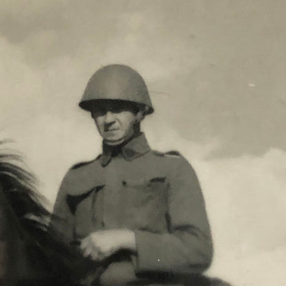 Vintage Press Photo Photograph Czechoslovakia Army Military Czech Horse Solider