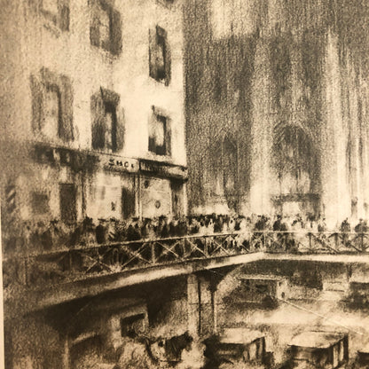 Press Photo Photograph New York City Planning Architect Sketch Proposal 1920s