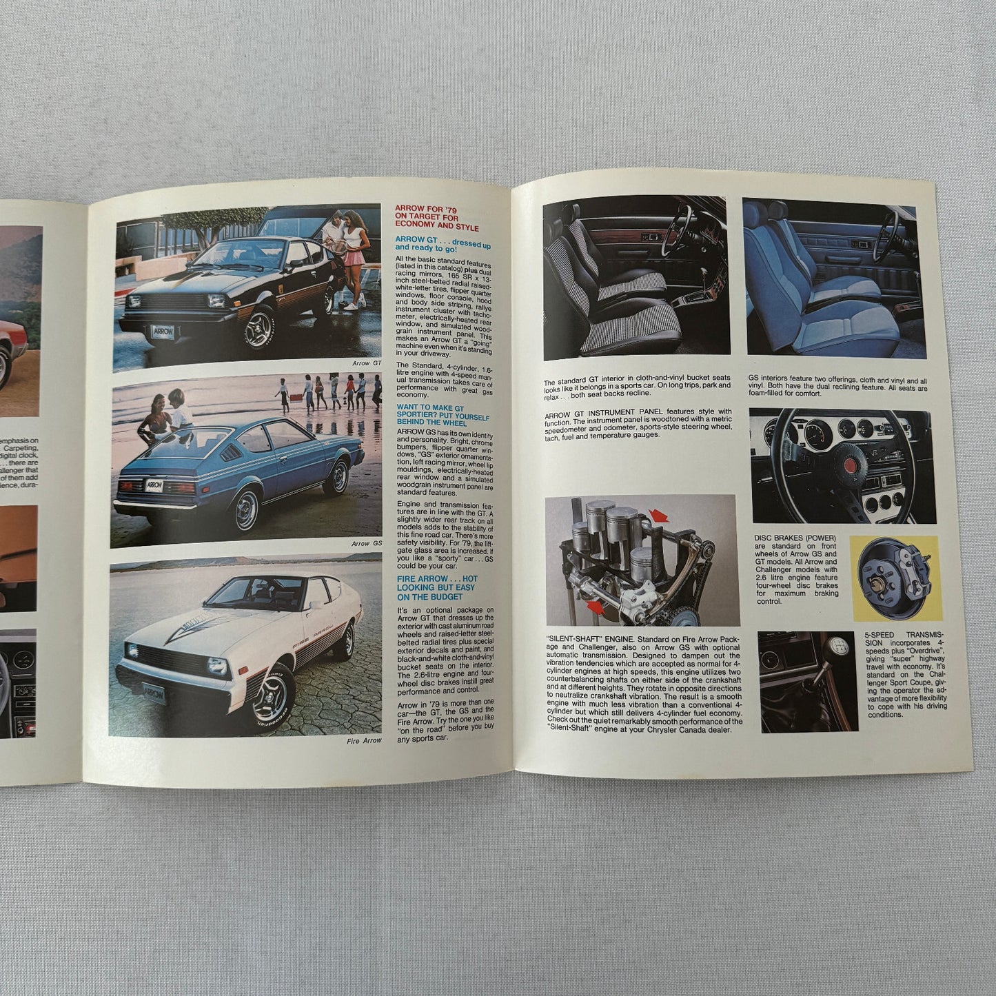 1979 Dodge Challenger and Dodge Arrow Sales Brochure Catalog