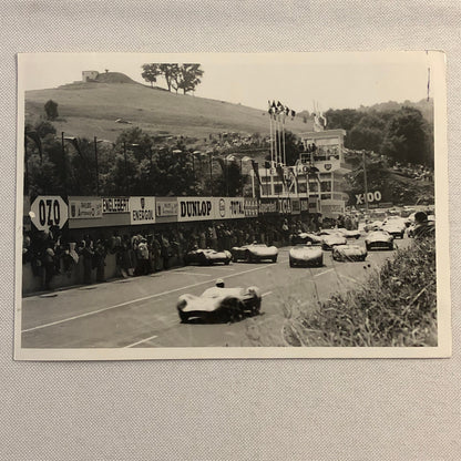 Vintage 1959 Racing Photo Photograph Print Race Cars Drivers 
