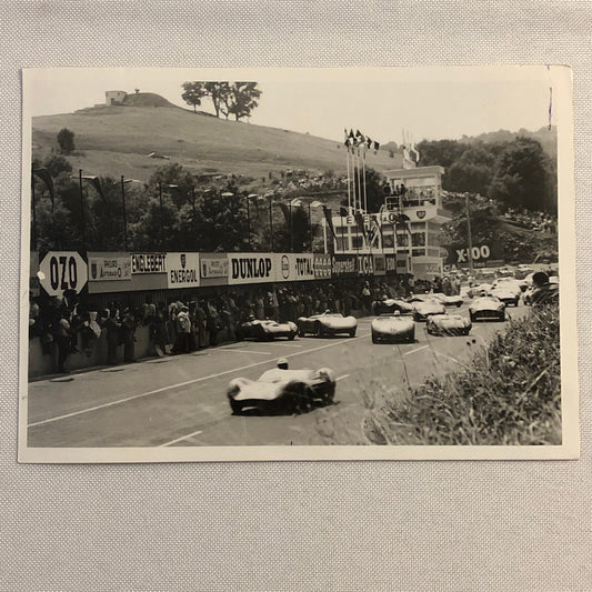 Vintage 1959 Racing Photo Photograph Print Race Cars Drivers 