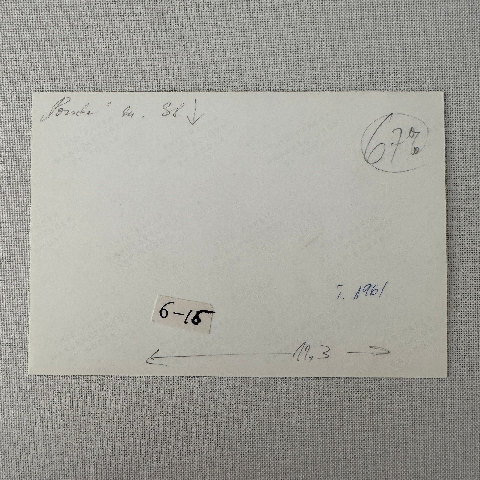 Porsche Car Engine Photo Photograph Print Unidentified