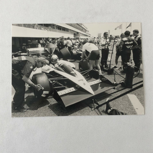 Vintage BMW Olivetti Brabham Racing Car Photo Photograph Jos Reinhard 