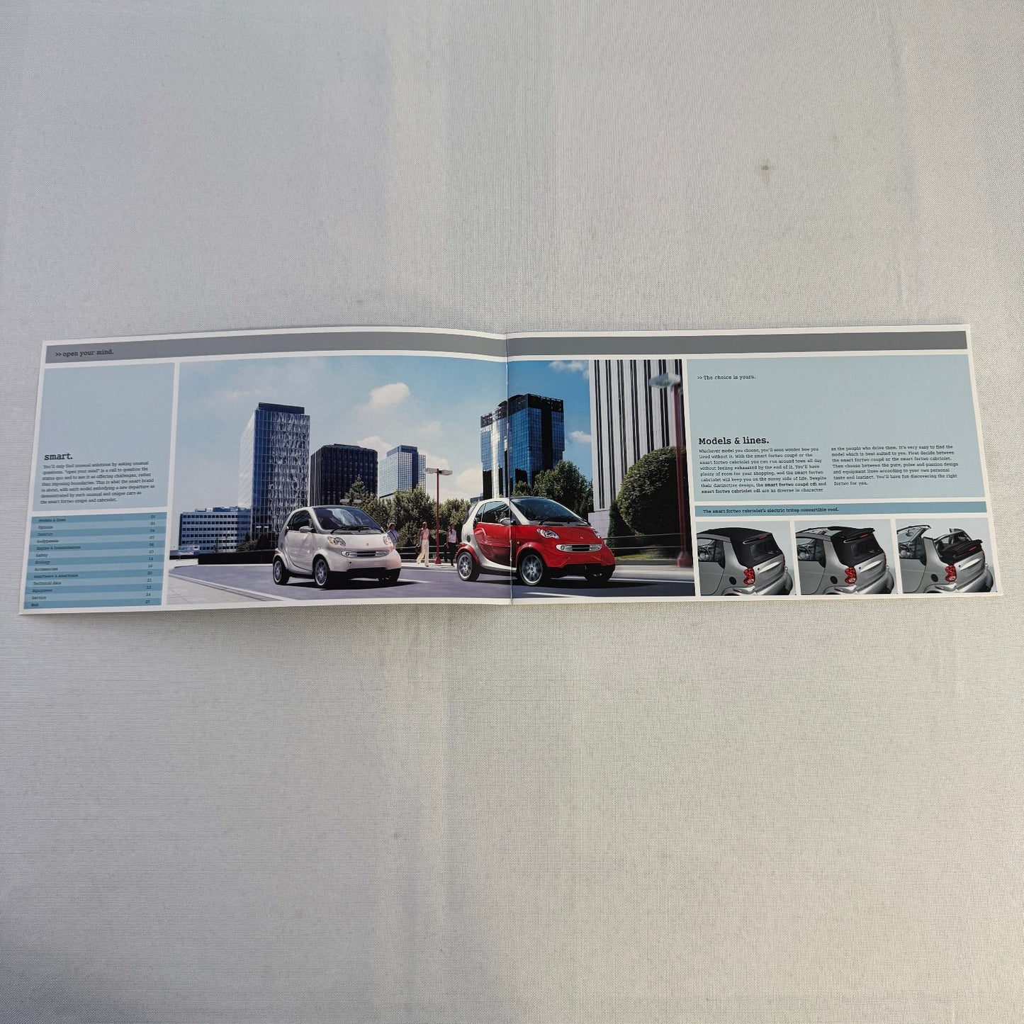 2006 Smart Fortwo Coupe and Fortwo Cabriolet CDI car Sales Brochure Catalog