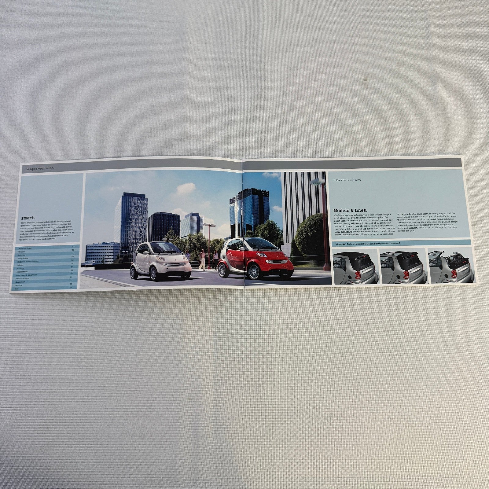 2006 Smart Fortwo Coupe and Fortwo Cabriolet CDI car Sales Brochure Catalog