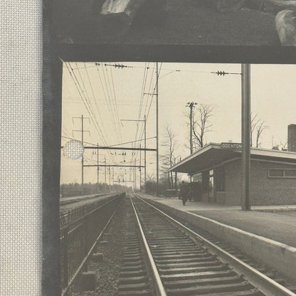 Vintage Pennsylvania Railroad Photo Contact Sheet Photograph Al Paul Lefton PRR