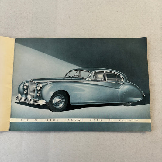 Jaguar Mark VII Saloon Car Sales Brochure Catalog XK120 XK 120 Engine
