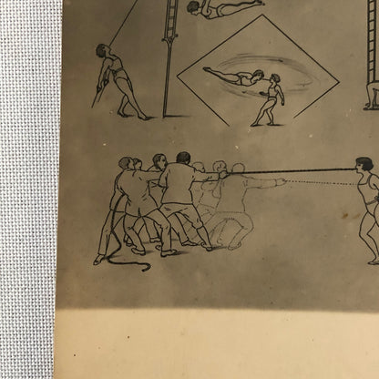 Circus Acrobat Act Postcard Post Card 3 Reading Sisters