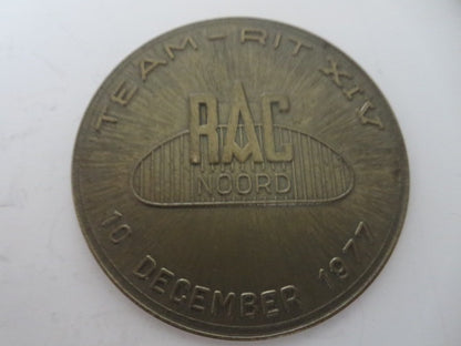 1977 Regionale Automobielsport Club Noord Team Rit Car Rally Badge Emblem 