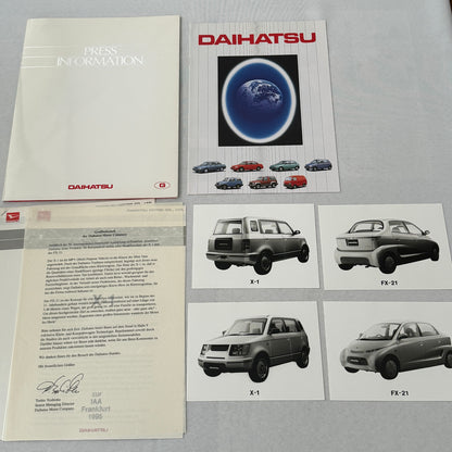 Daihatsu Car Press Kit Concept Cars Rocky Charade Feroza HiJet Delta GERMAN