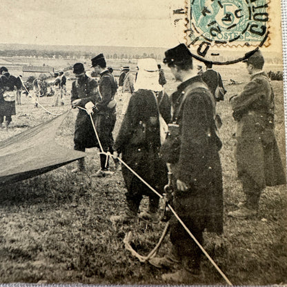 Vintage Airship Balloon Dirigible Postcard Post Card Military