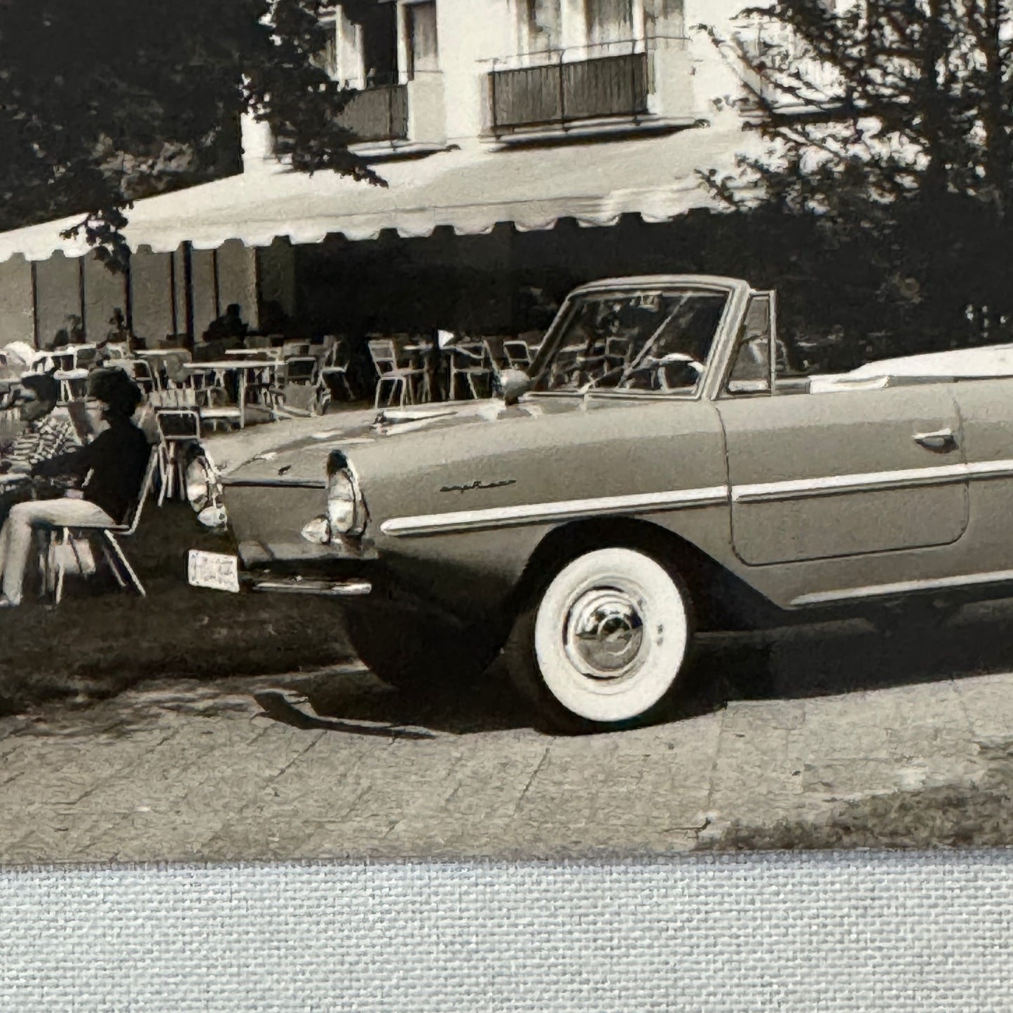 AMPHICAR Vintage Car Boat Factory Press Photo Photograph Lot 2x Vintage