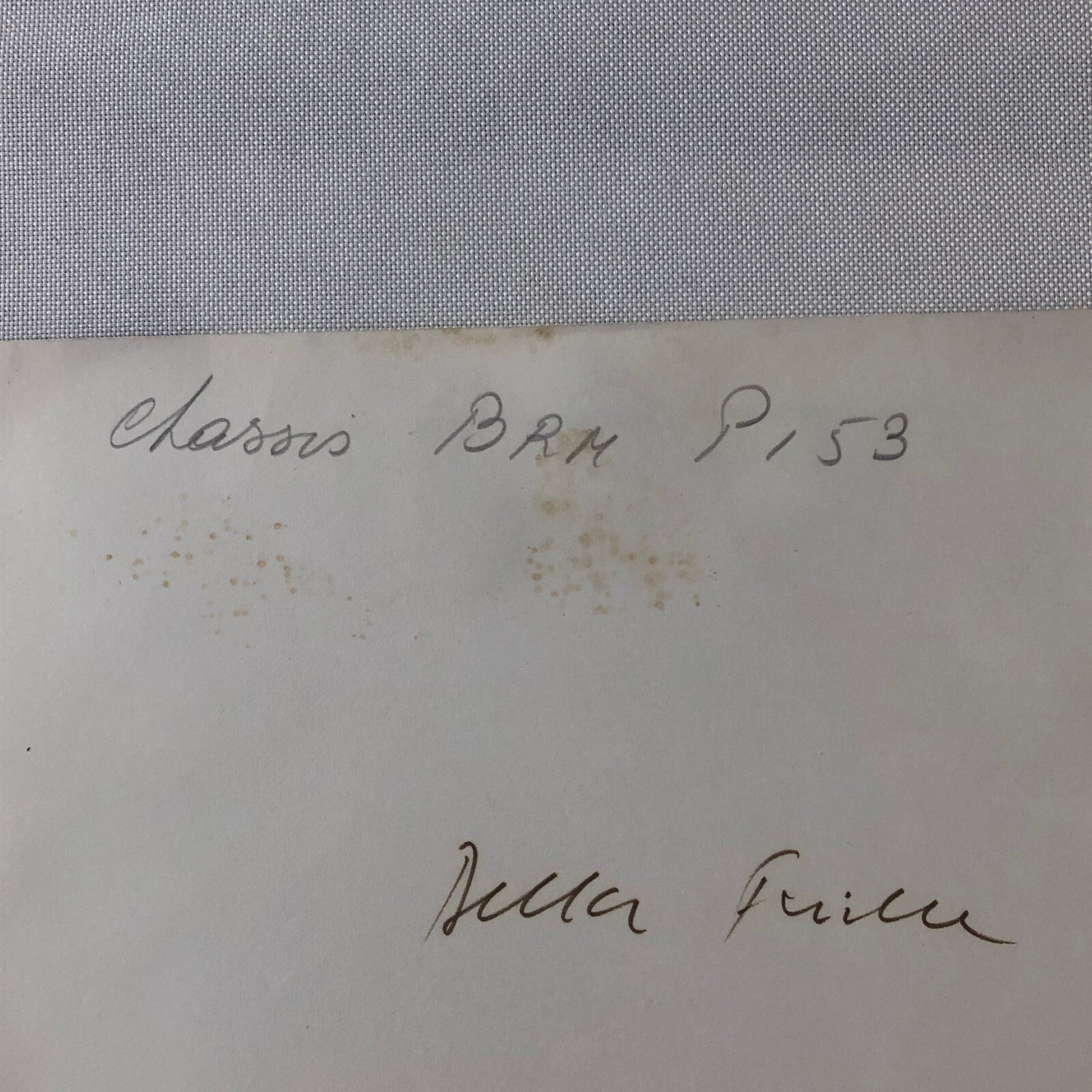 Vintage Racing Photo Photograph BRM P153 Car