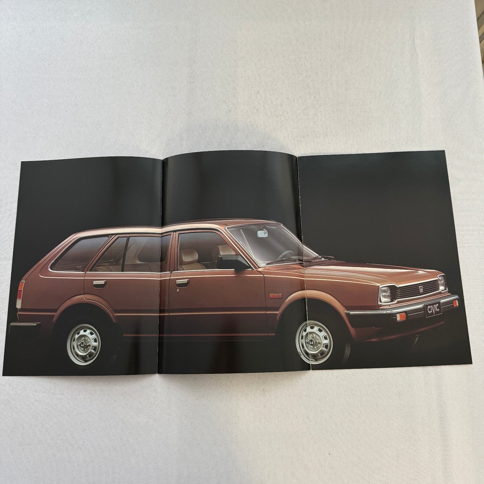 Honda Civic Station Wagon Sales Brochure Catalog Vintage German Text European