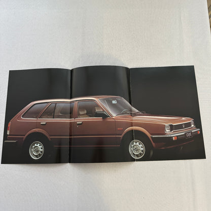 Honda Civic Station Wagon Sales Brochure Catalog Vintage German Text European