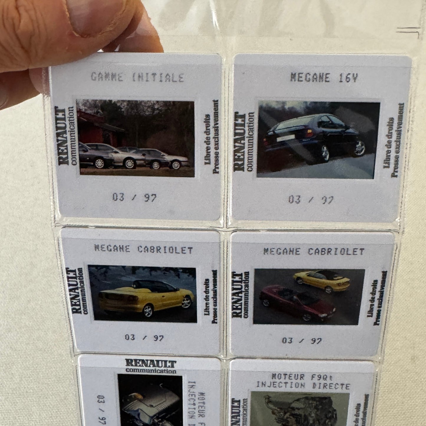 1997 Renault Geneva Auto Show Press Kit Clio Twingo Megane Spider GERMAN
