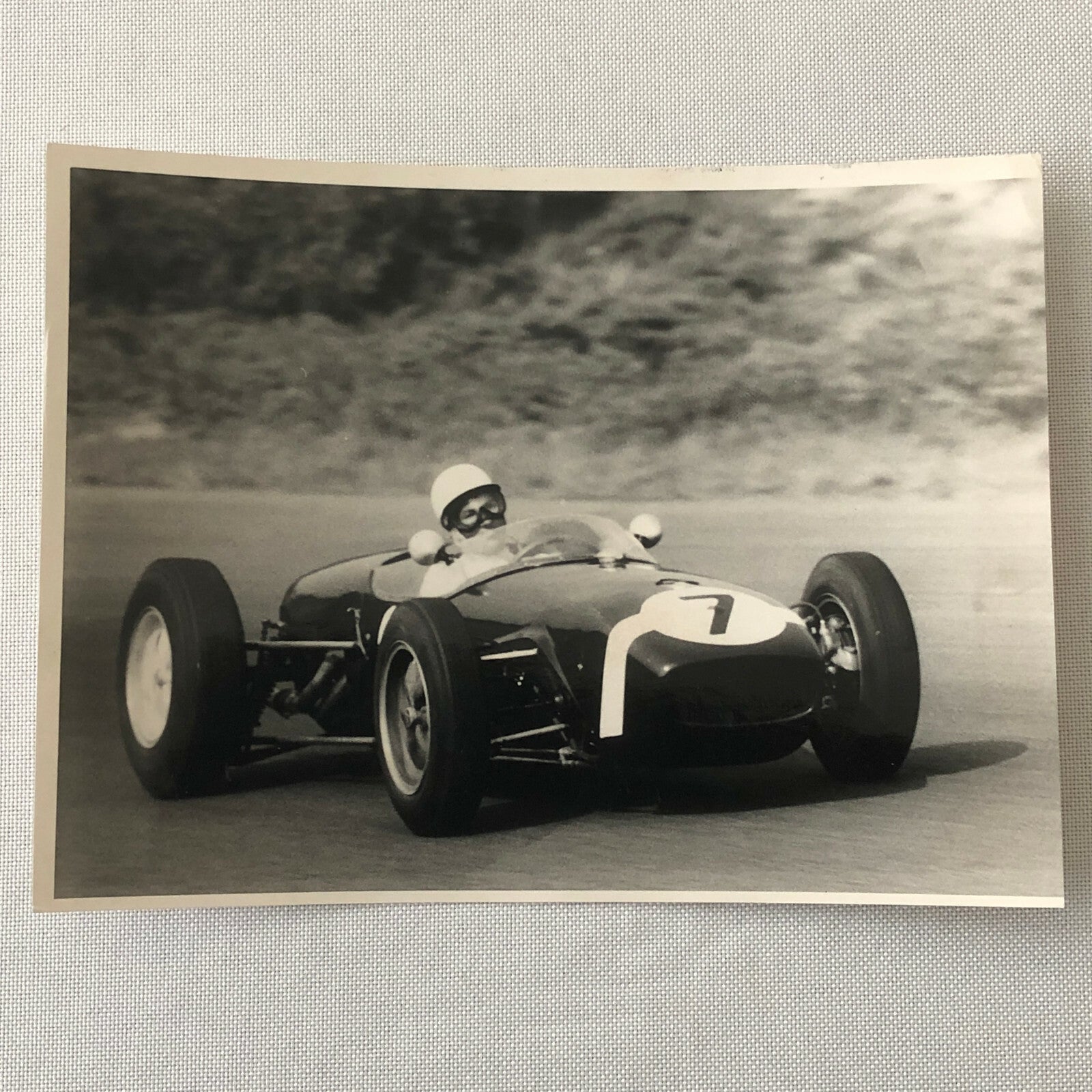 Vintage Racing Photo Photograph Stirling Moss Lotus 18 Climax Car 1960