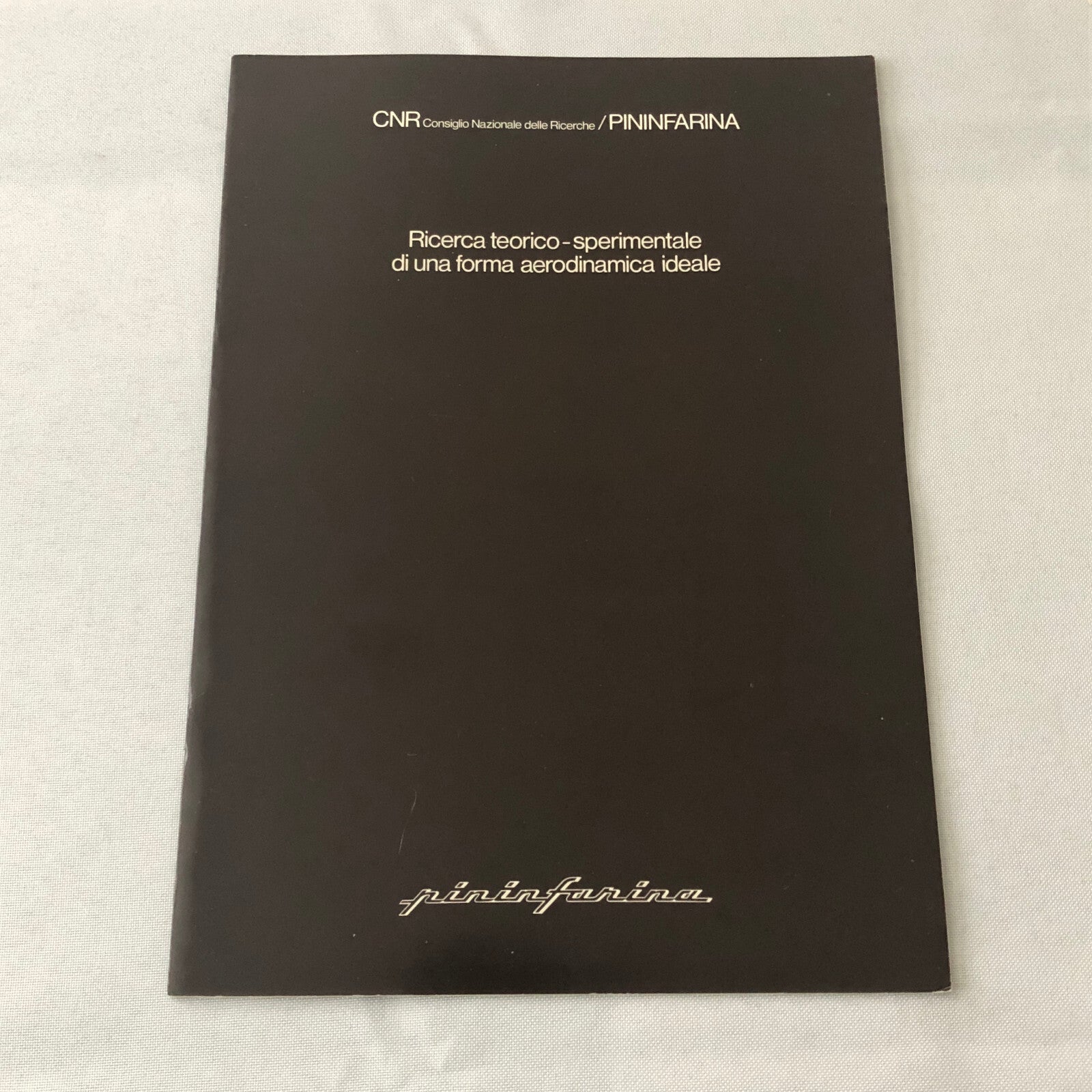 Pininfarina CNR Concept Car Prototype Sales Brochure Catalog Photos Italian