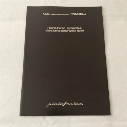 Pininfarina CNR Concept Car Prototype Sales Brochure Catalog Photos Italian