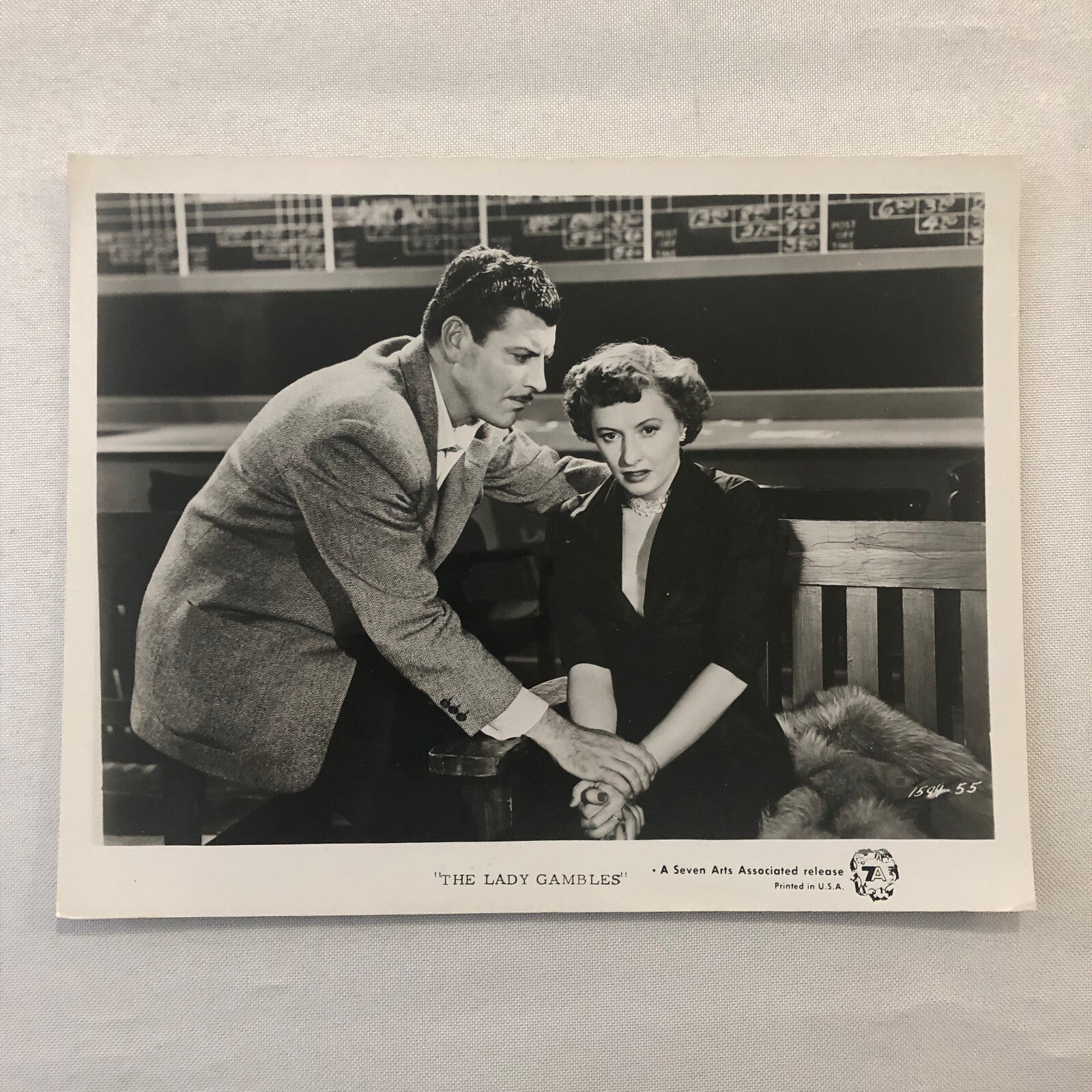 The Lady Gambles Movie Promotional Press Photo Photograph Barbara Stanwyck +