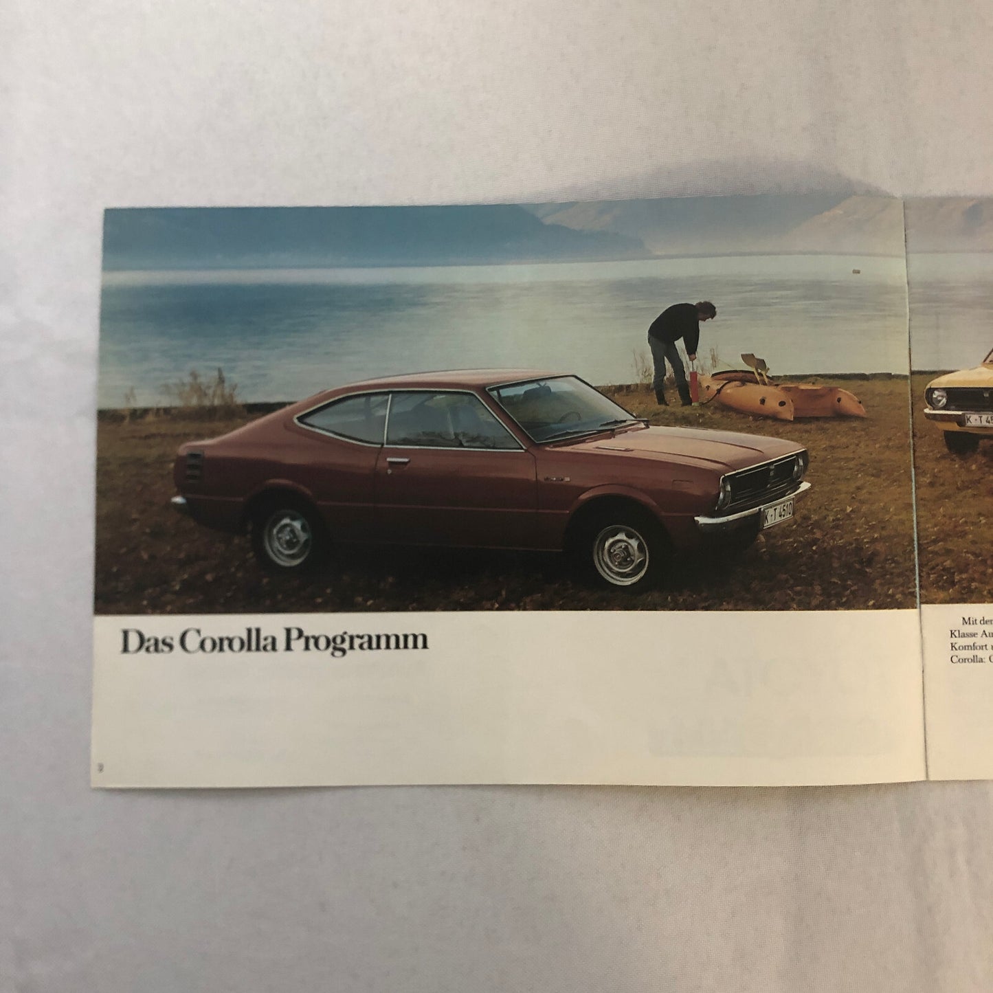Toyota Corolla Car Sales Brochure Catalog 2 Door 4 Door Coupe Combi Wagon GERMAN